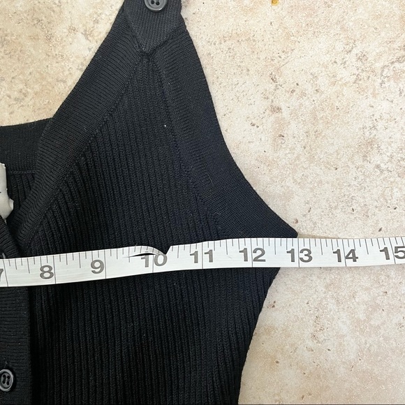 Vintage Roncelli black knit button down Maxi dress - Picture 8 of 10